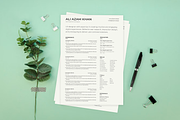 Minimal Resume & Cover Letter, a Resume Template by byalikhan (Thumbnail 2 of 5)