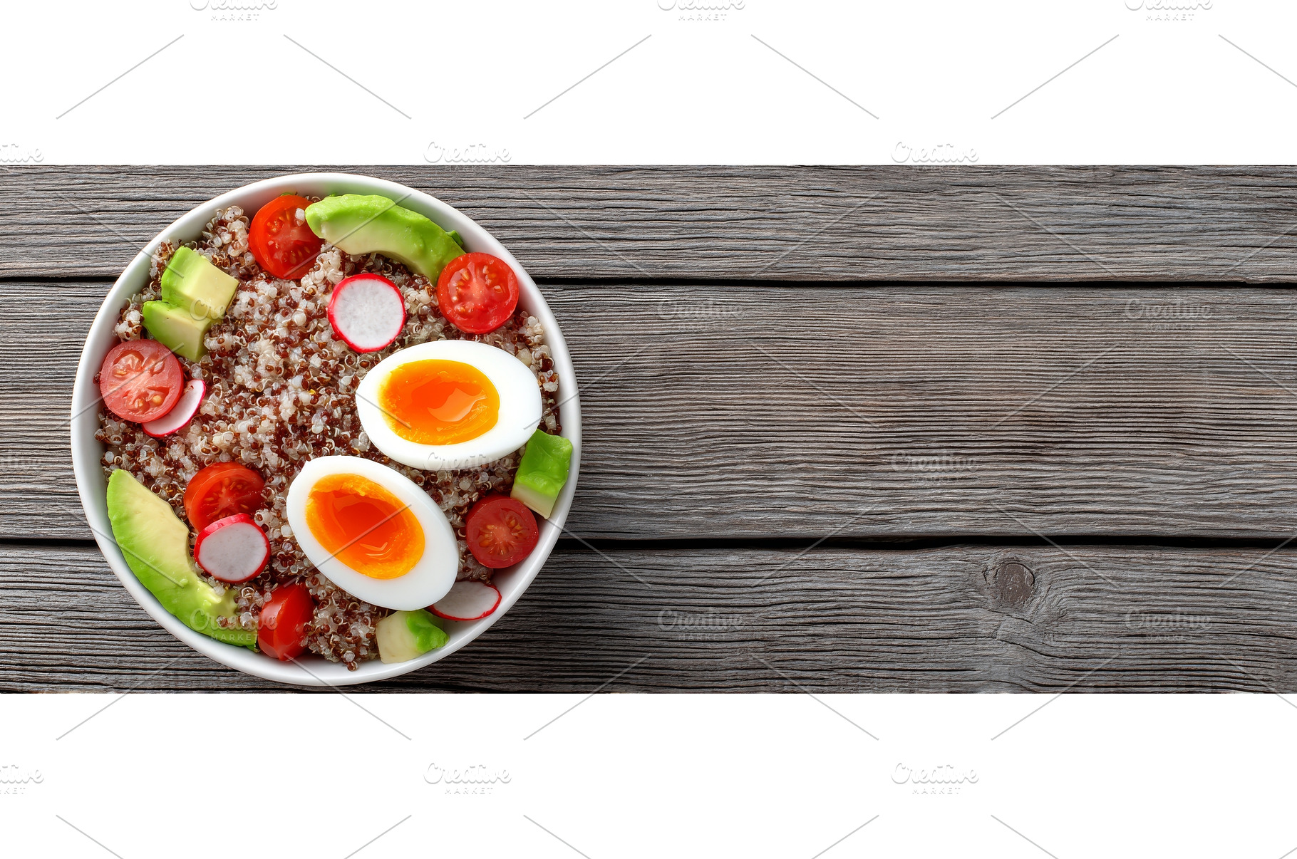 A fresh salad and breakfast bowl, a Food & Drink Photo by ZinetroN