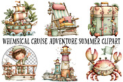 Cruise Adventure Summer Clipart, an Illustration by OK Design (Thumbnail 2 of 6)