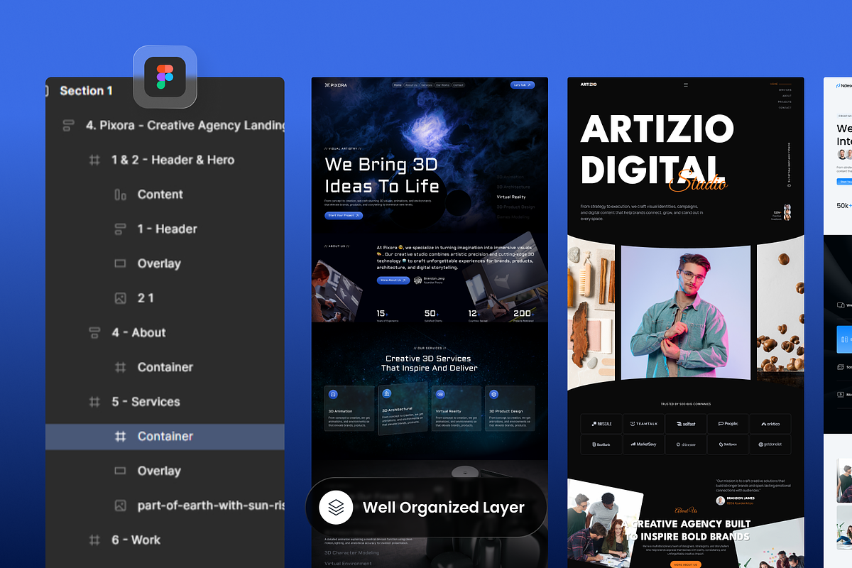 Bundle Creative Agency Landing Page preview 2