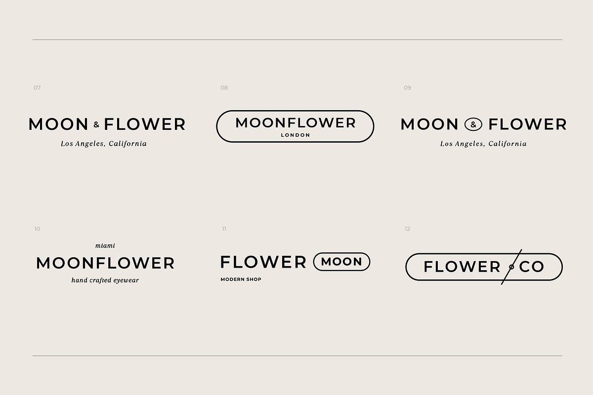MoonFlower Logo Kit - Ai, Psd, Canva, a Branding & Logo Template by ArealPro (Photo 4 of 9)