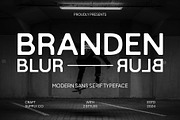 Branden Blur, a Sans Serif Font by Craft Supply Co. (Thumbnail 1 of 8)