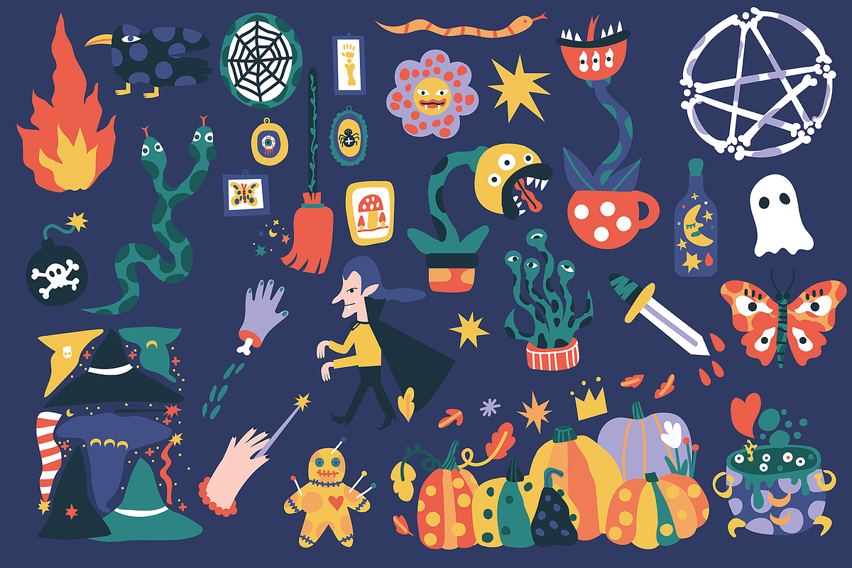 Witchcraft. Art collections, a Seasonal Illustration by Oliana Moroz (Photo 3 of 15)