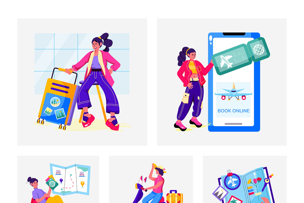 Travel Illustration Pack, a Transportation Illustration by Prosymbols (Photo 7 of 8)