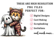Halloween Mummy Cat Clipart, a Seasonal Illustration by OK Design (Thumbnail 6 of 6)