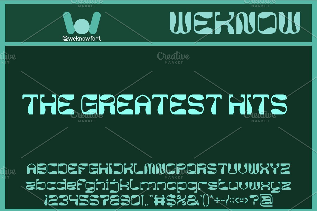 The Greatest Hits font, a Font by weknow (Photo 1 of 7)