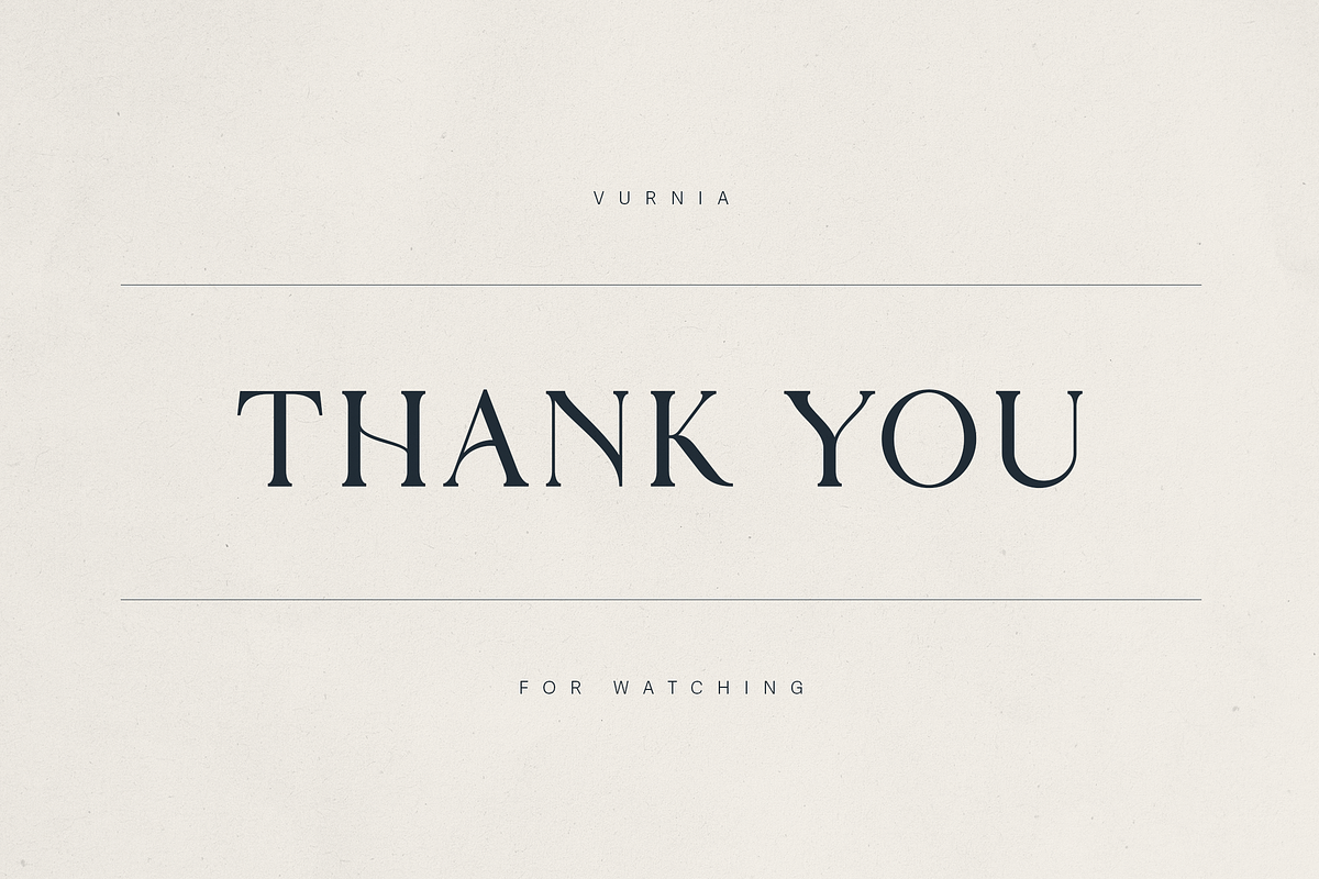 Vurnia – Elegant Serif Font, a Serif Font by Only Fonts (Photo 11 of 11)