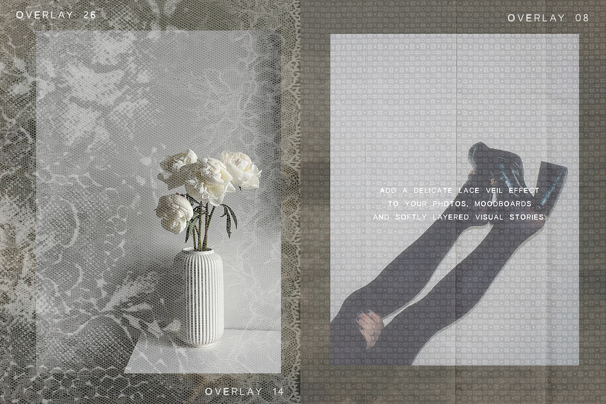 Voile Overlays - Lace Textures, a Texture Graphic by lerinartstudio (Photo 3 of 15)