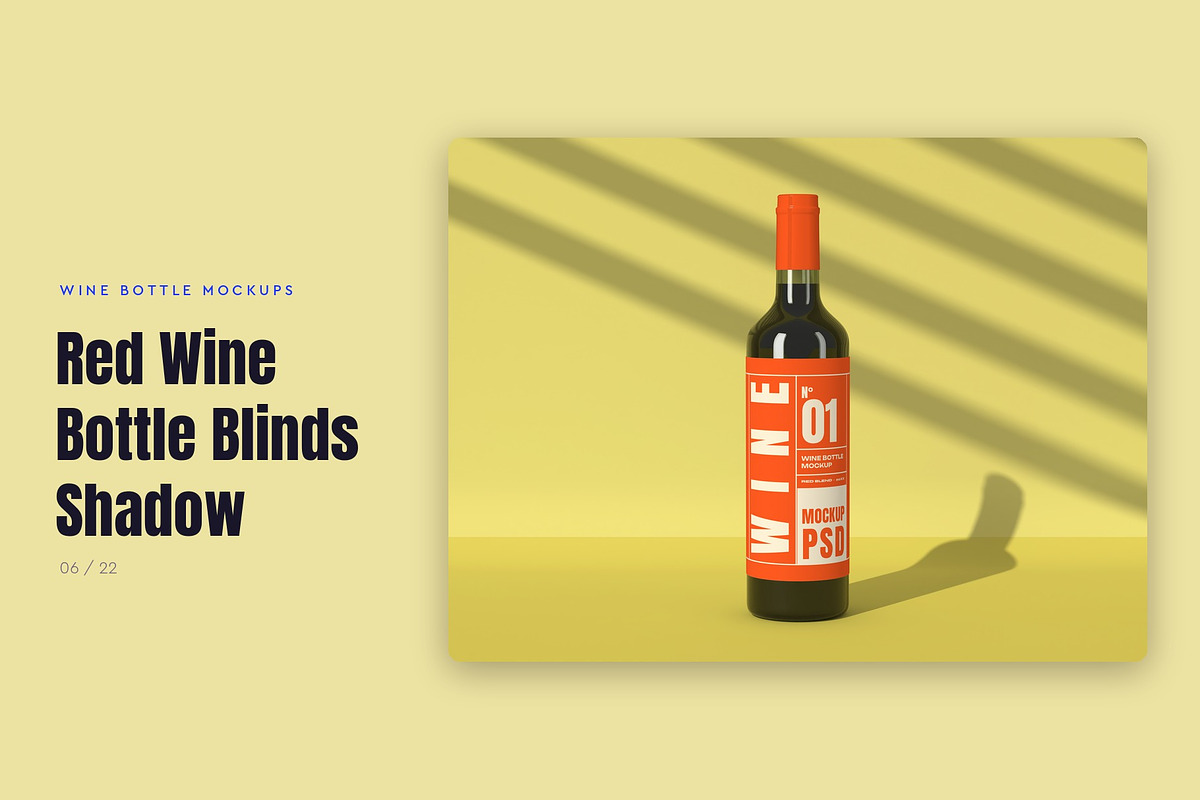 Wine Bottle Mockup Pack, a Cups & Container Mockup by Motion-Box (Photo 7 of 24)