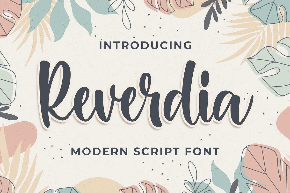 Raverdia Modern Script Font, a Script Font by Blankids Studio (Photo 1 of 8)