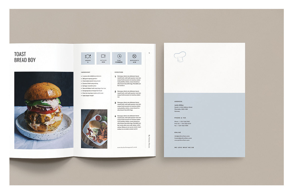 Cookbook / Recipe Book, a Brochure Template by Occy Design (Photo 10 of 10)