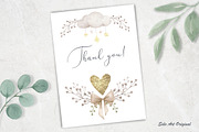 Teddy bear Boho rainbow Baby shower, an Animal Illustration by Solo Art Original (Thumbnail 9 of 9)