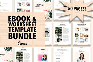 eBook & Worksheet 50 Pages Templates