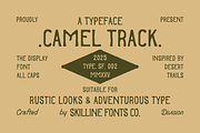 SFC Camel Track, a Sans Serif Font by Skilline Supply Co. (Thumbnail 1 of 8)