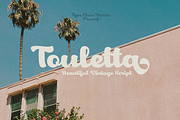 Touletta Retro Script, a Script Font by TypeClassHeroes (Thumbnail 1 of 15)