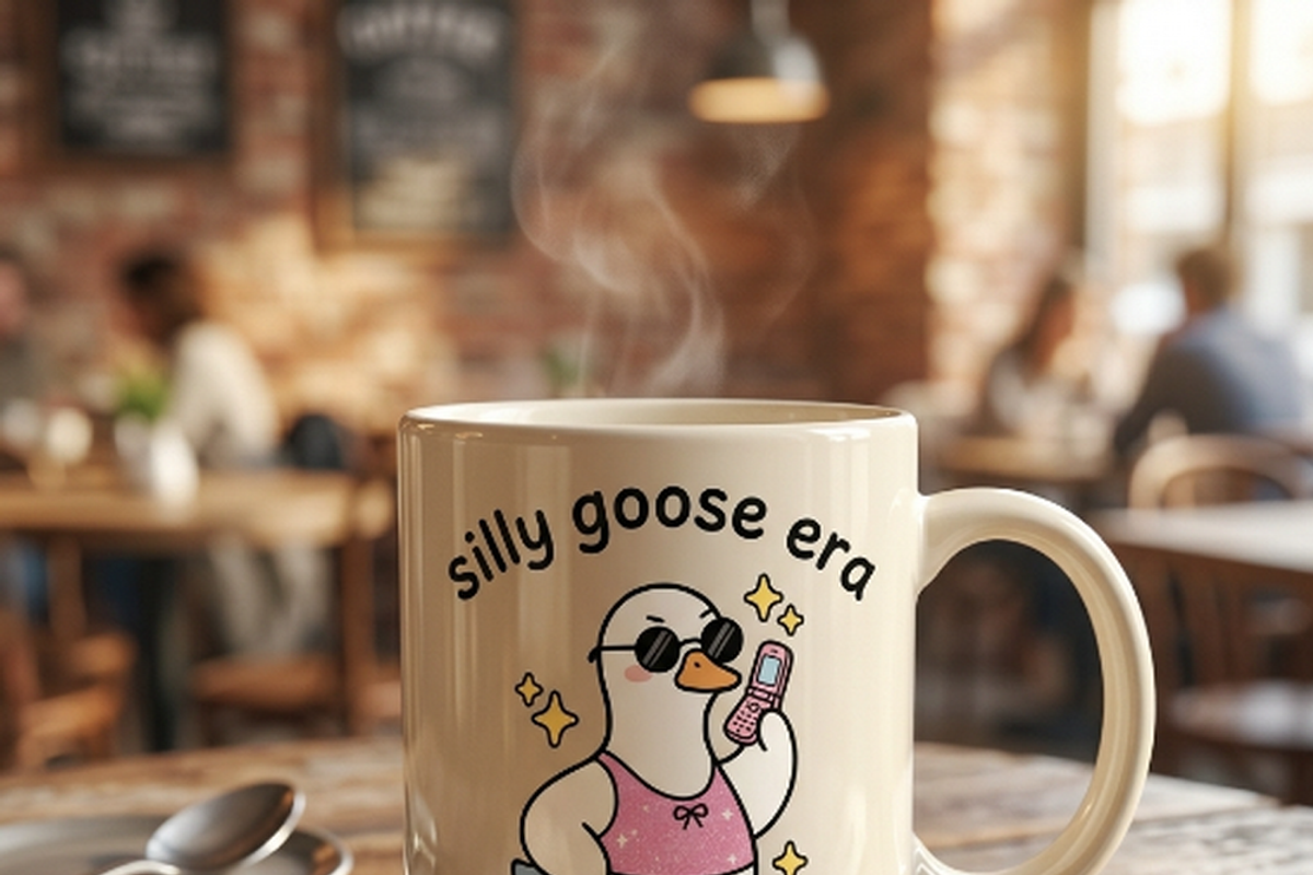 Silly Goose Era Y2K T-Shirt PNG, a Shirt Mockup by Vector Stall (Photo 9 of 15)