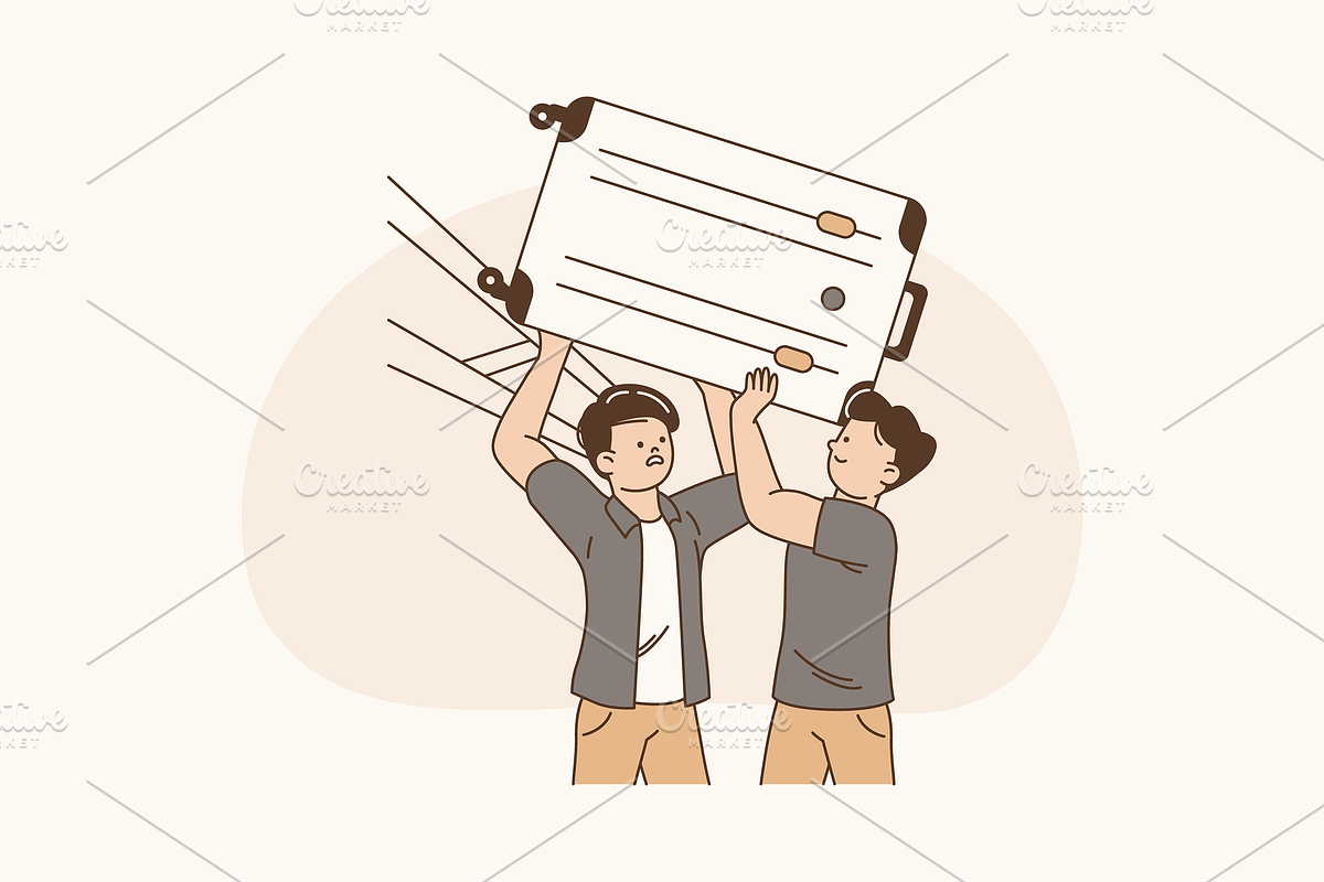 Travel Chaos Illustration, an Object Graphic by Jump Studio (Photo 3 of 12)