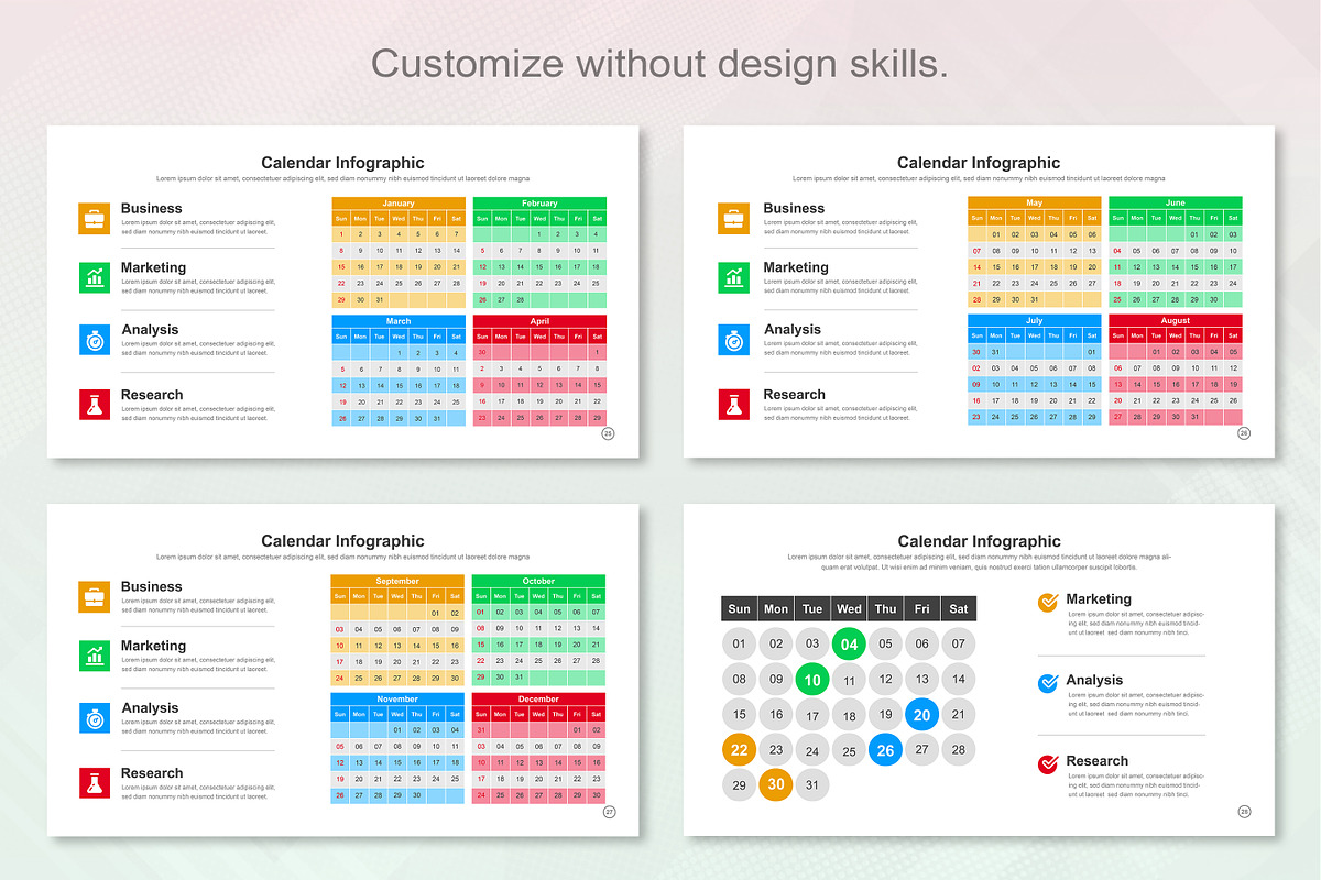 Calendar Infographic Keynote, a Templates & Theme by Mighty-Slide (Photo 8 of 9)