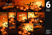 Halloween. Banners, a Background Graphic by Yulia Ogneva (Thumbnail 1 of 4)