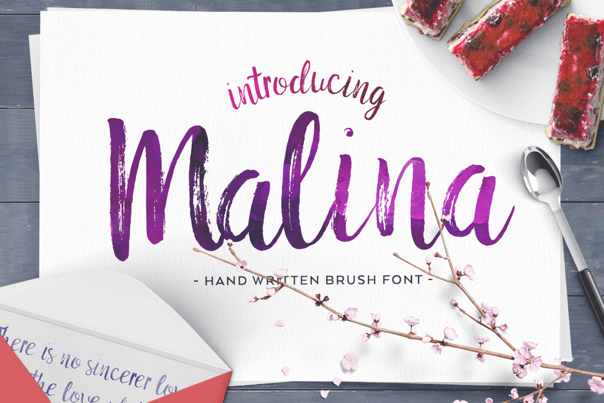 Malina Brush Font