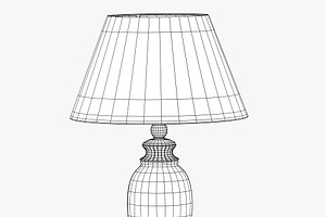 Old-style Lamp With Red Dome