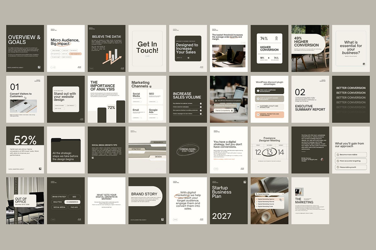 Digital Marketing Instagram Template, a Social Media Template by Mia Branding Studio (Photo 6 of 6)