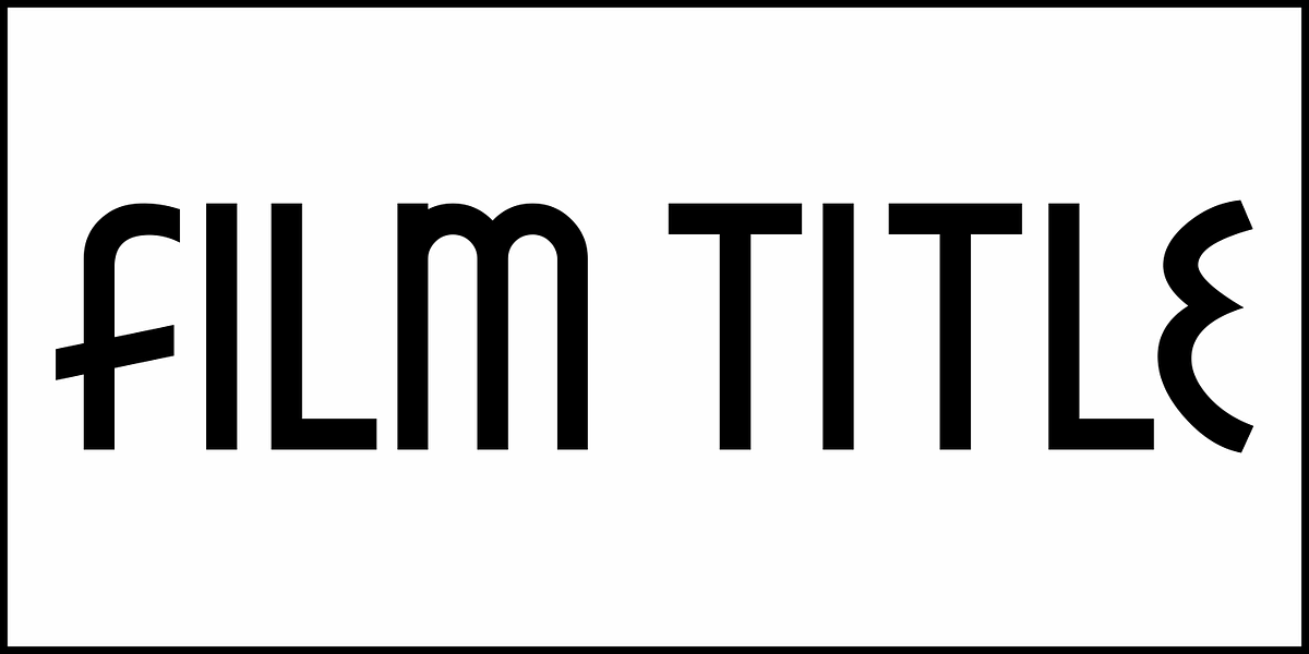 Film Title JNL, a Font by Jeff Levine Fonts (Photo 2 of 5)