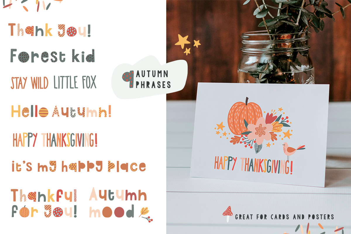 Cute graphics fall, florals, animals, a Graphic by Yaaas Design (Photo 12 of 14)