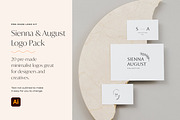 Minimalist Logo Pack for Designers, a Branding & Logo Template by Squarebase Templates (Thumbnail 1 of 7)