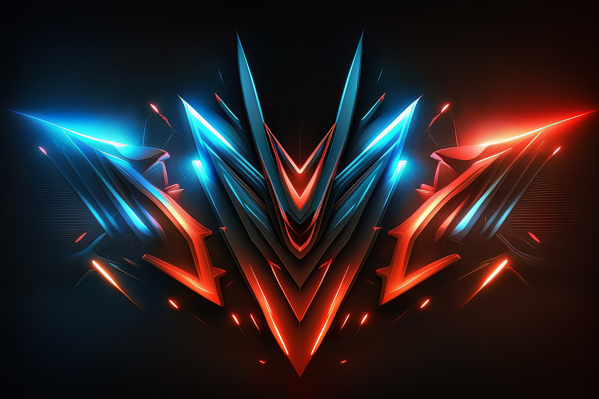 Red and Blue Futuristic Backgrounds, a Background Graphic by Bilgep_design (Photo 16 of 17)