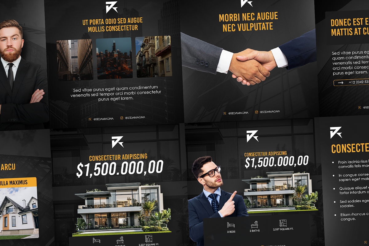 Social Media Template Real Estate, a Graphic by StephenResponte (Photo 1 of 2)