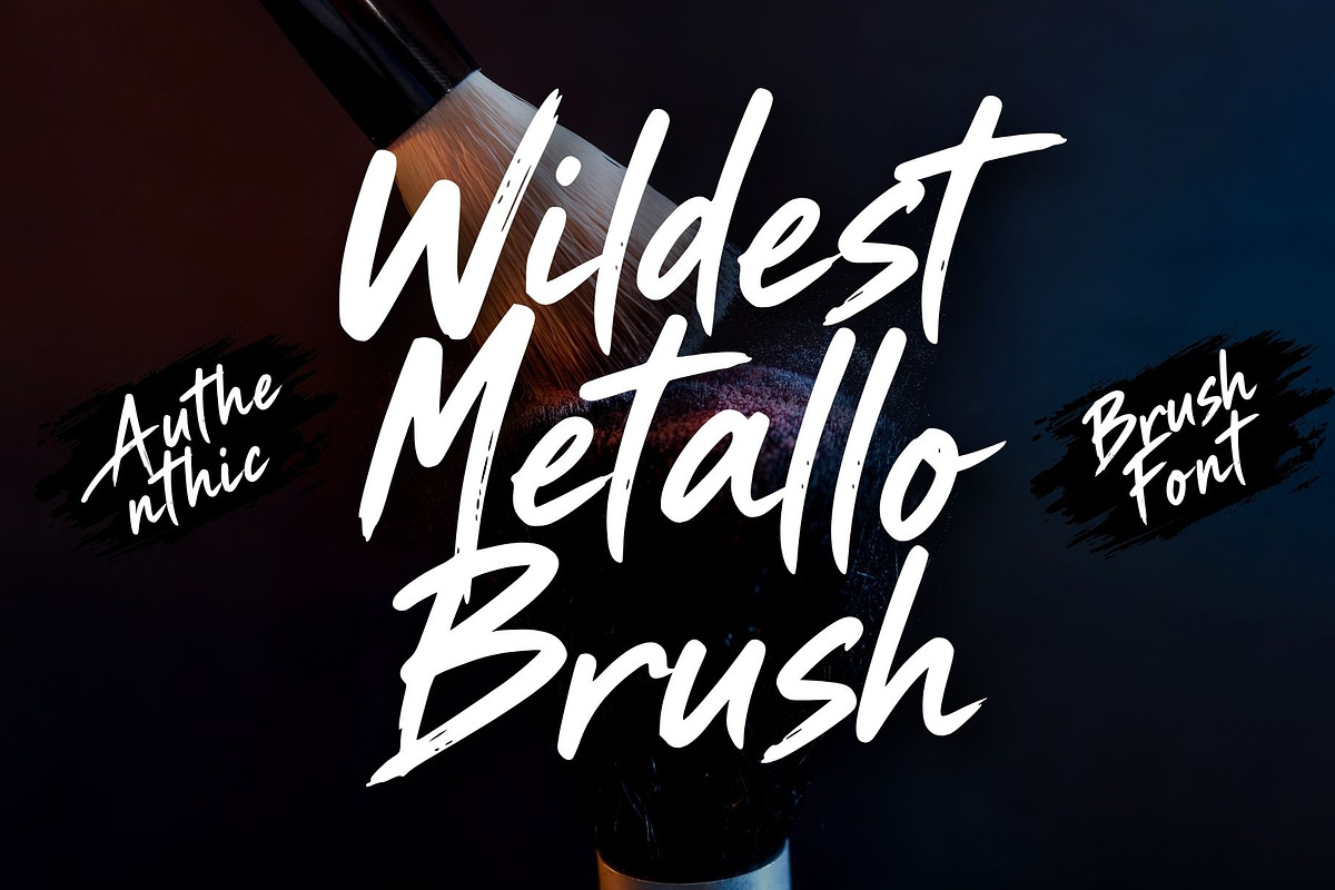 Wildest Metallo Brush, a Handwritten Font by Letterafa Studio (Photo 1 of 10)
