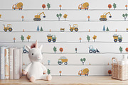 Little Builders Seamless Pattern Set, a Pattern Graphic by Irina Ostapenko (Thumbnail 4 of 5)