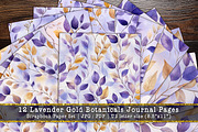 Lavender Gold Botanicals Scrapbooks, a Background Graphic by V Design Creator (Thumbnail 1 of 12)