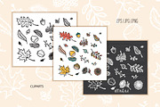 Autumn Floral Patterns & Cliparts, a Pattern Graphic by AllNikArt (Thumbnail 5 of 5)