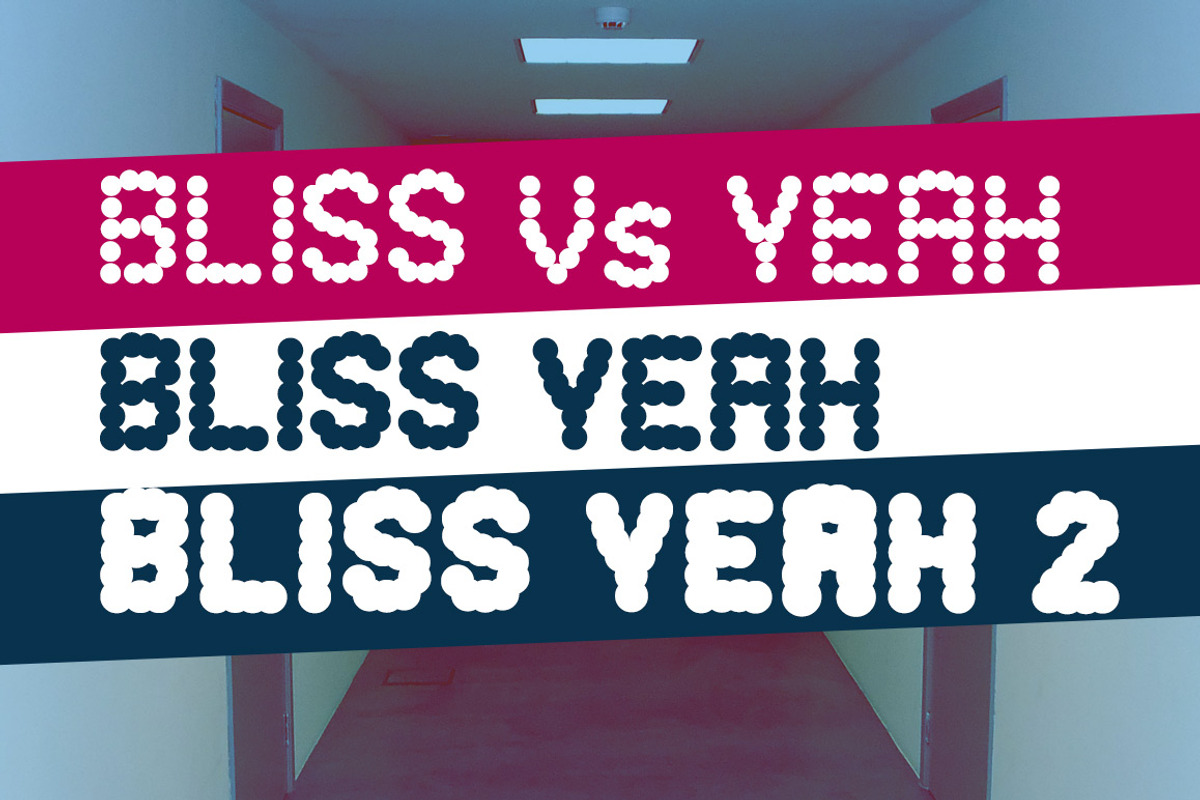 Bliss Yeah - font 3 weight