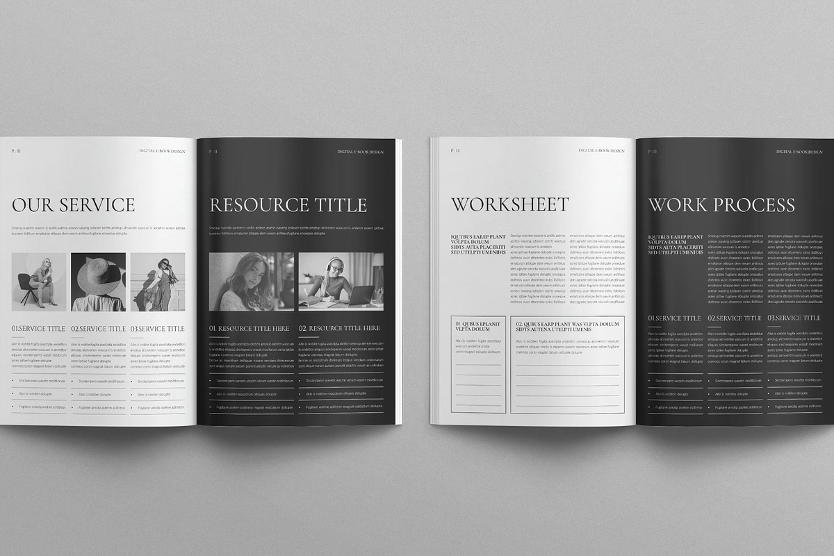 Digital Ebook Template, a Brochure Template by E-Type (Photo 5 of 7)