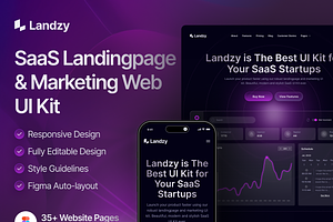 Landzy - SaaS Landing page UI Kit
