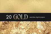 Gold Seamless Digital Paper Pack, a Background Graphic by Business Chic (Thumbnail 3 of 4)