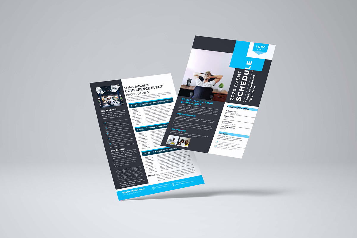 Event Schedule | MS Word & Indesign, a Flyer Template by design_hut (Photo 4 of 4)