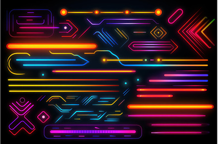Mesmerizing Neon energy glowing, an Abstract Photo by Ylivdesign