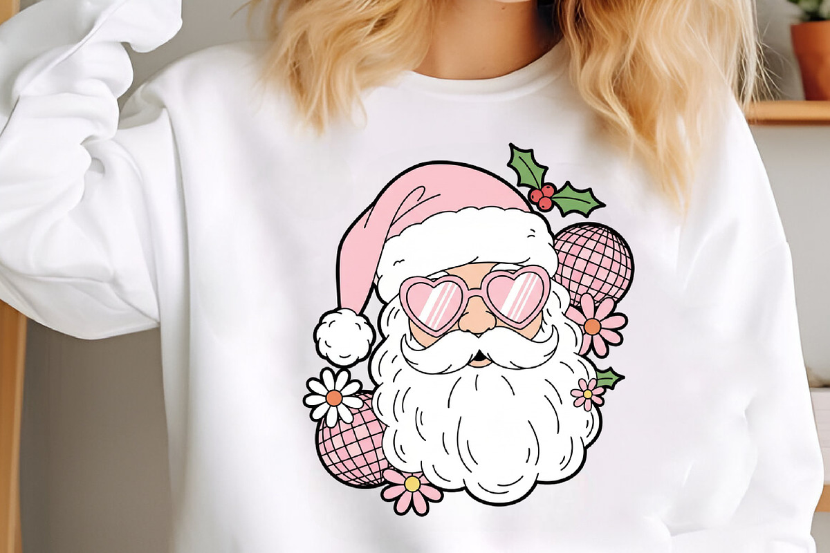 Retro Christmas, Groovy Santa Claus, an Illustration by Libby Wishes (Photo 2 of 8)