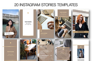 Beige Instagram CANVA Template N13