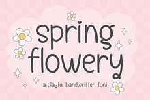 Spring Flowery - Playful Font