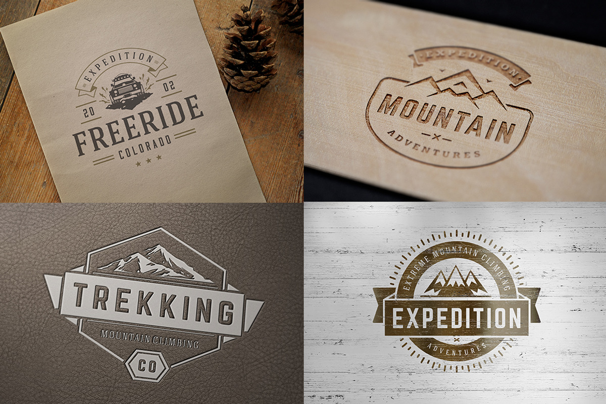 280 Outdoor logos and badges, a Branding & Logo Template by Vasya Kobelev (Photo 71 of 83)