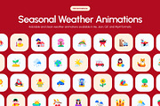 Animated Seasonal Weather Icons, an Emoji Icon by Prosymbols (Thumbnail 1 of 4)