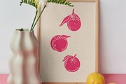 Fruits Linocut Clipart, an Illustration by ClayStudio (Thumbnail 4 of 8)