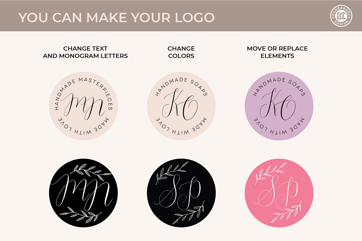 Editable ETSY shop branding kit, a Branding & Logo Template by Chakraborty Design (Photo 4 of 9)
