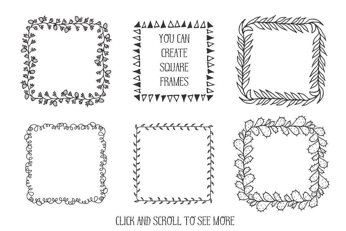 50 Vector Pattern Brushes preview 5