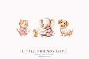 Little Friends Love, an Animal Illustration by PeDe Designs (Thumbnail 3 of 11)